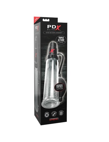 pompe d'aspiration de masturbateur vibrant pdx elite suck n pump stroker_4