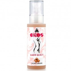 Eros lady huile de massage juteuse saveur intense caramel salé 125ml