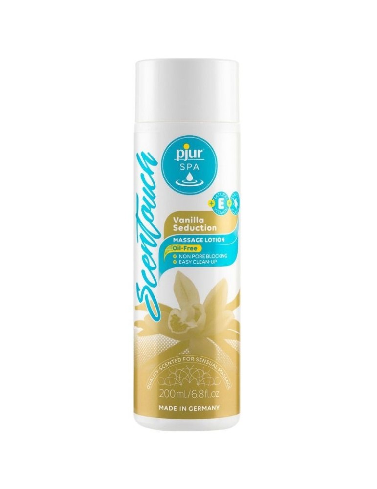 pjur spa lotion de massage vanille parfumée vanille 200 ml