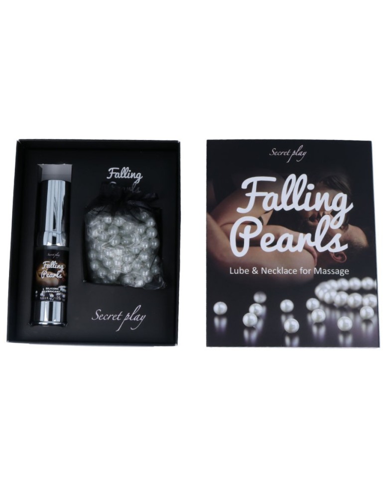 lubrifiant de perles tombantes et collier pour massage