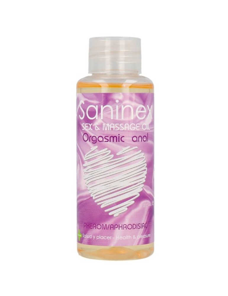 huile de massage anal orgasmique saninex 100 ml