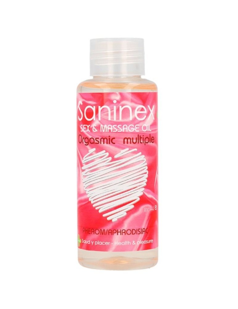 huile de massage multiple orgasmique saninex 100 ml