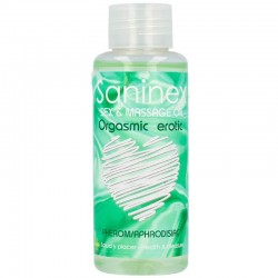 huile de massage érotique orgasmique saninex 100 ml