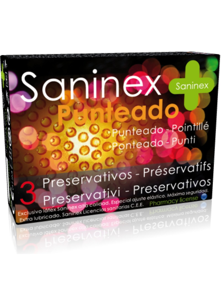 préservatifs saninex pointillés 3 unités