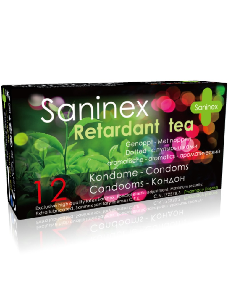 préservatifs saninex retardant 12 unités préservatifs saninex retardant 12 unités
