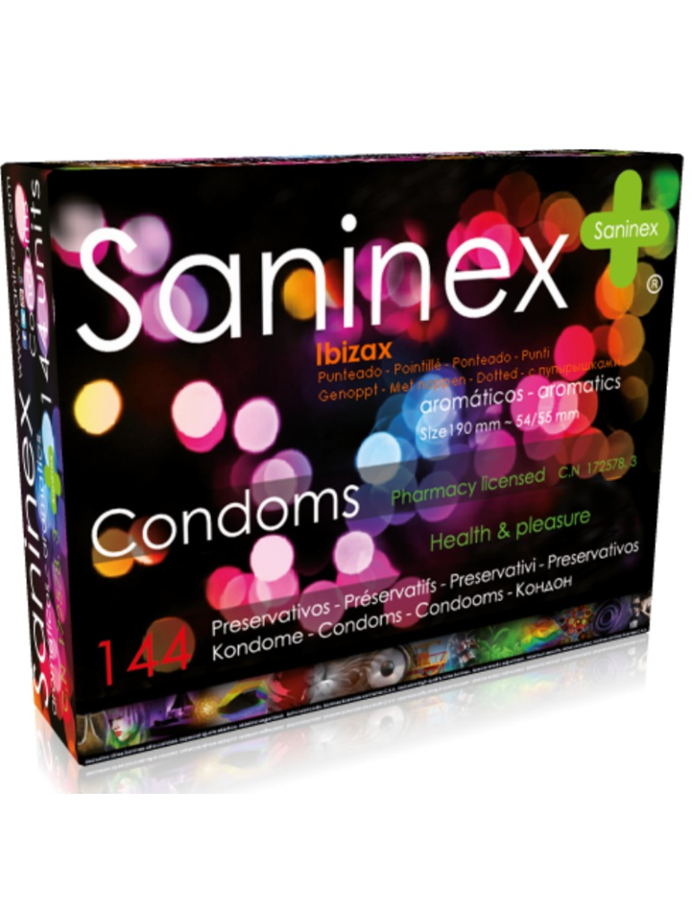 préservatifs saninex préservatifs ibizax 144 unités