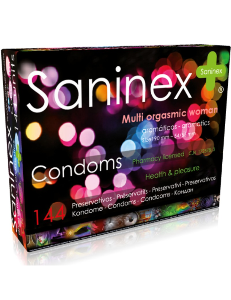 préservatifs femme multiorgasmique saninex 144 unités