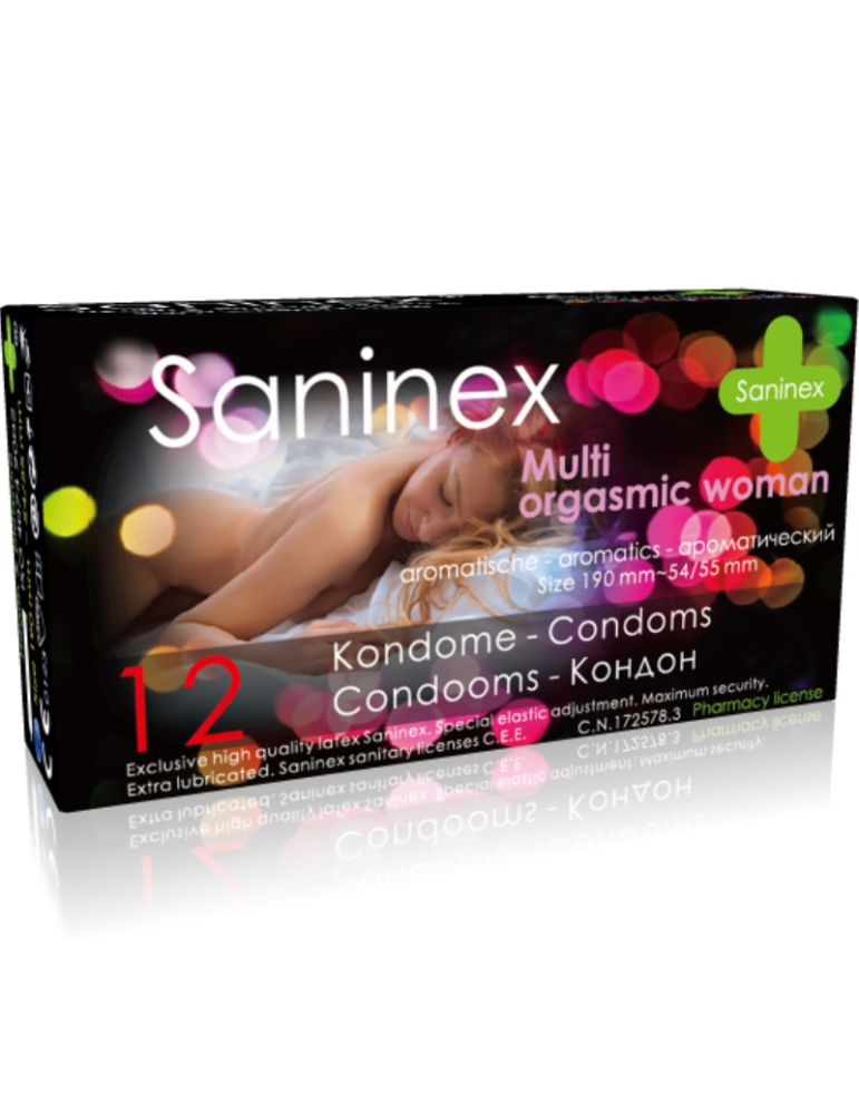préservatifs femme multiorgasmique saninex 12 unités