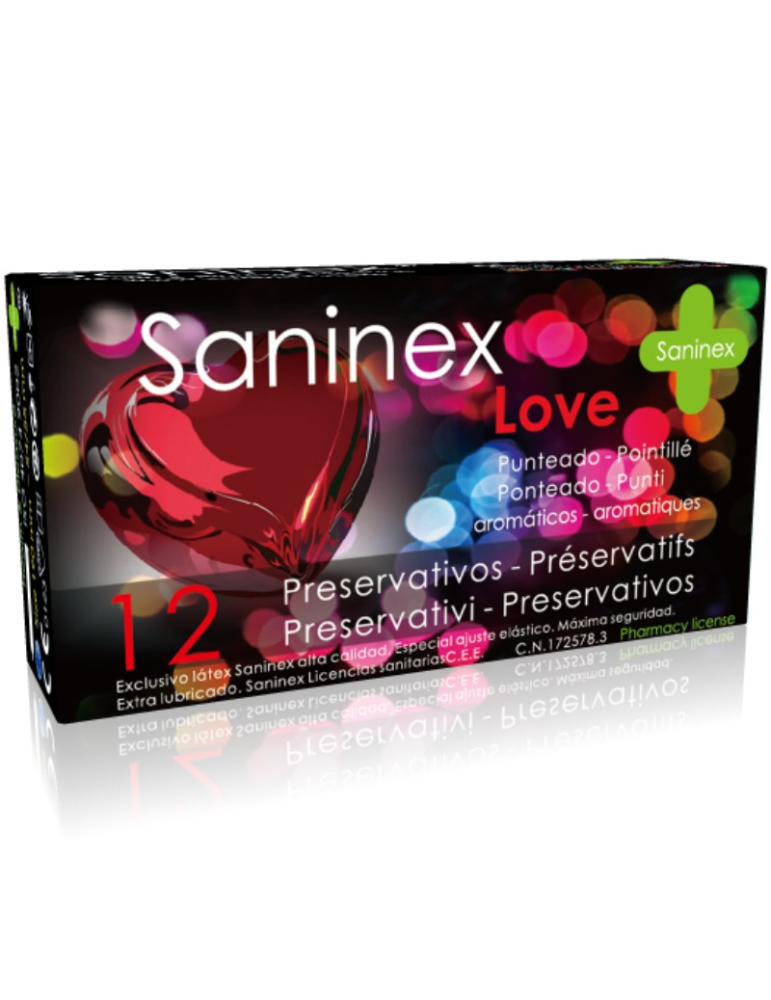 condoms saninex condoms love 12 unités