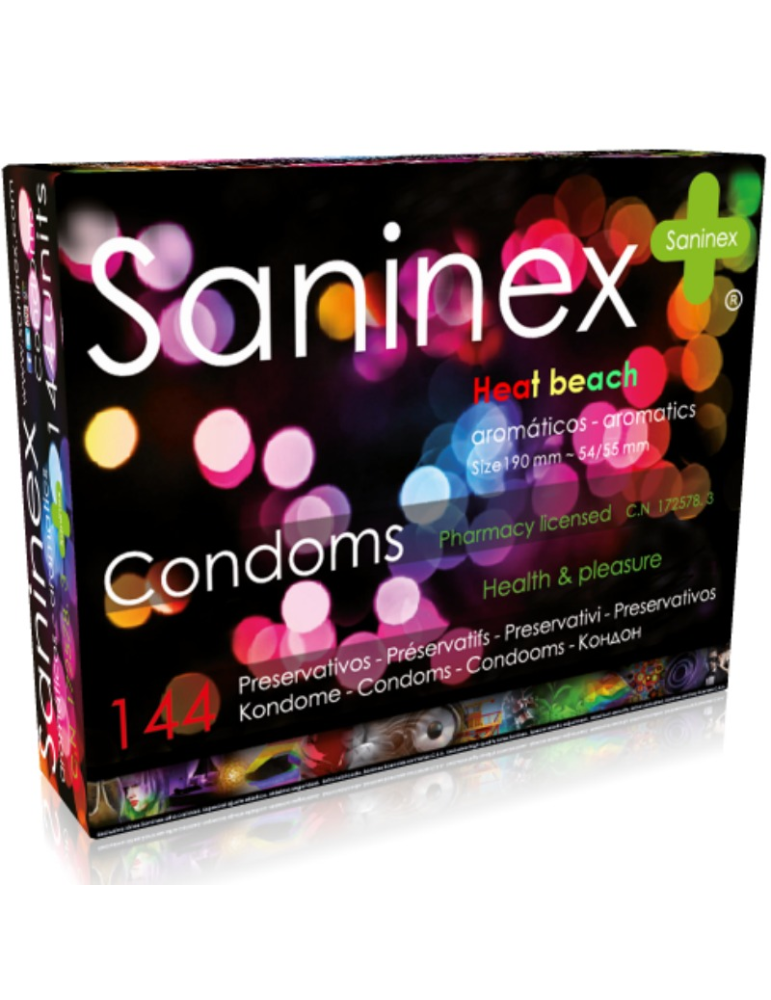 préservatifs saninex heat beach 144 unités
