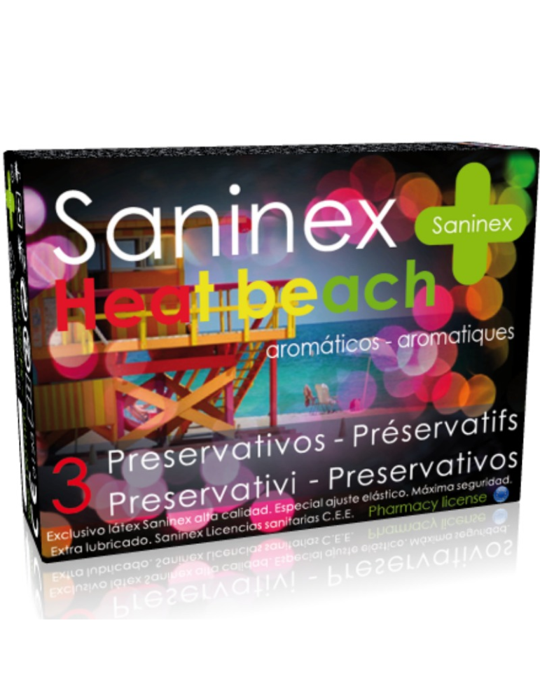 préservatifs saninex heat beach 3 unités