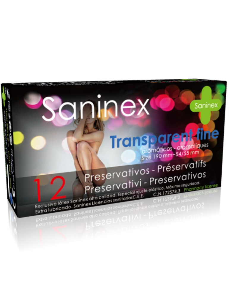 saninex préservatifs aromatiques ultra fins 12 unités