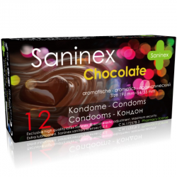 préservatifs aromatiques au chocolat saninex 12 unités