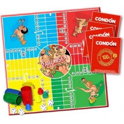 le jeu parchisex (mesure: 33,5 x 33,5 cm)