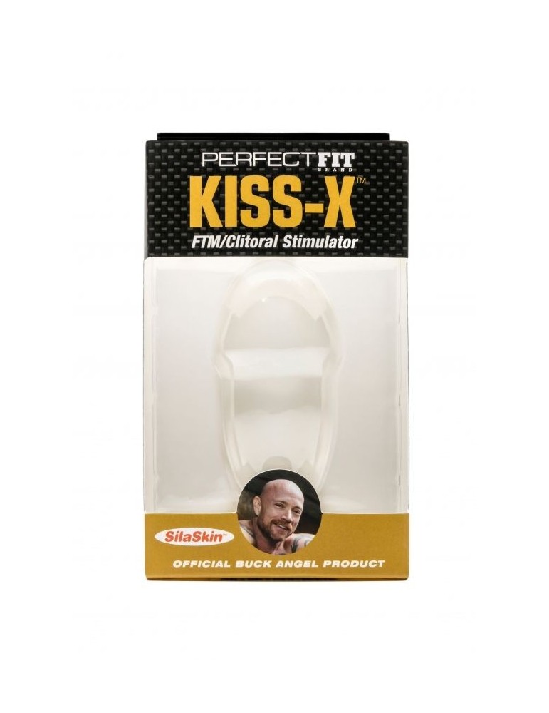 stimulateur de clitoris kiss-x transparent ajustement parfait