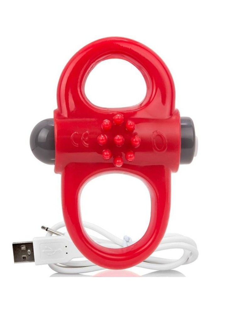vibromasseur de yoga rechargeable screaming o ring rouge