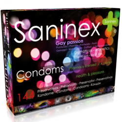 Préservatifs saninex passion gay pointillés 144 pcs