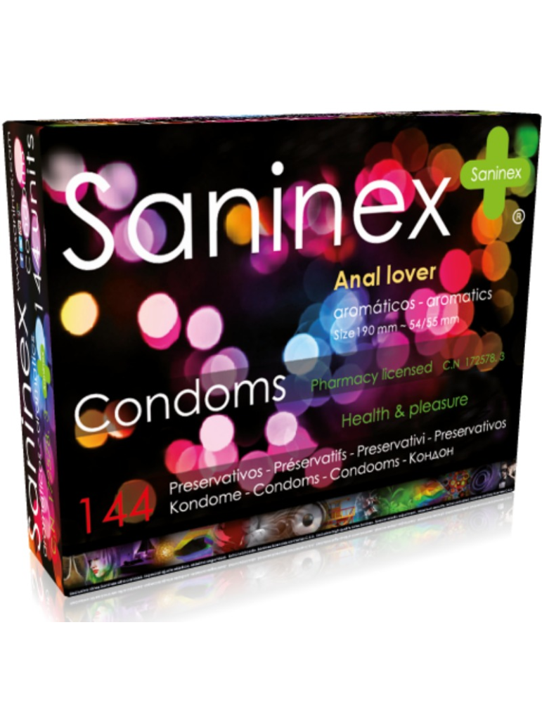 saninex condoms aromatiques amant anal 144 pcs