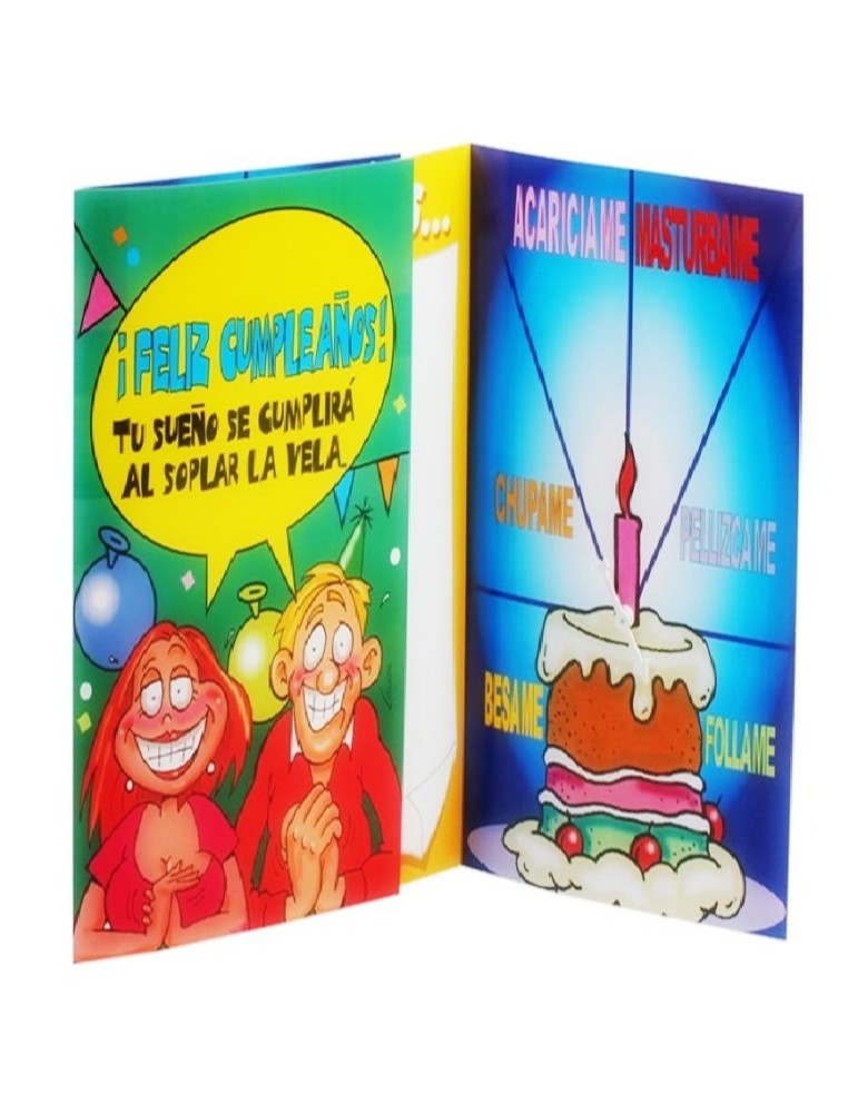 carte de gâteau de souhaits rotative