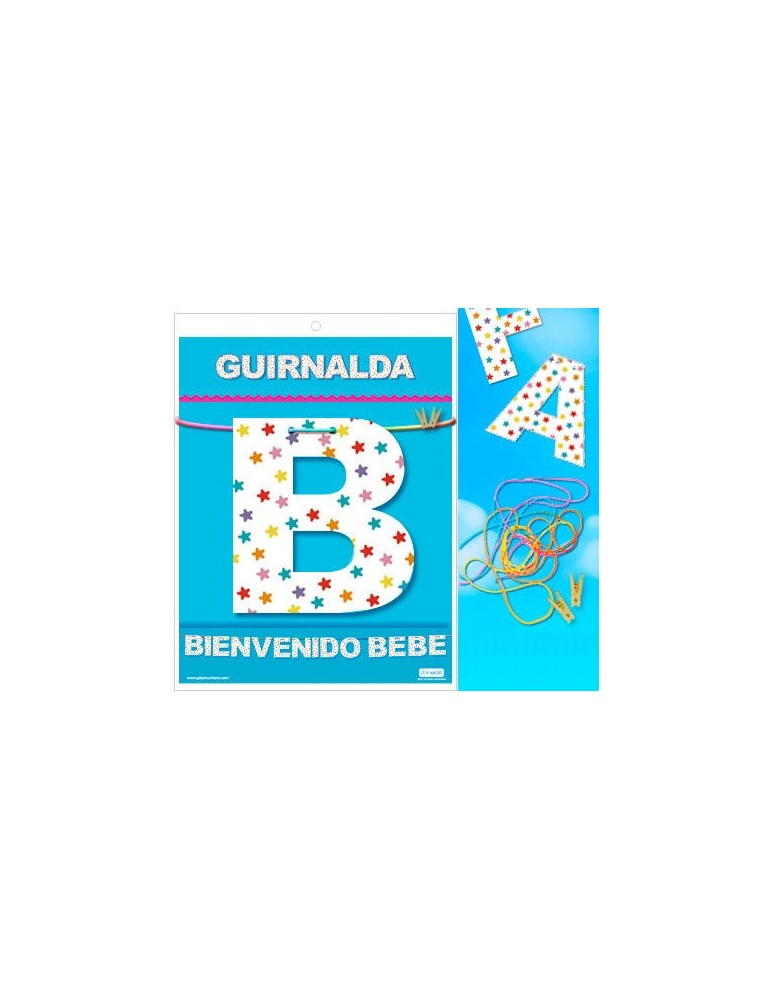 guirlande de bienvenue bébé (carton 220gr)