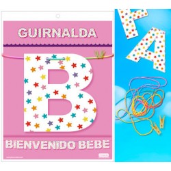 guirlande de bienvenue bébé (carton 220gr)