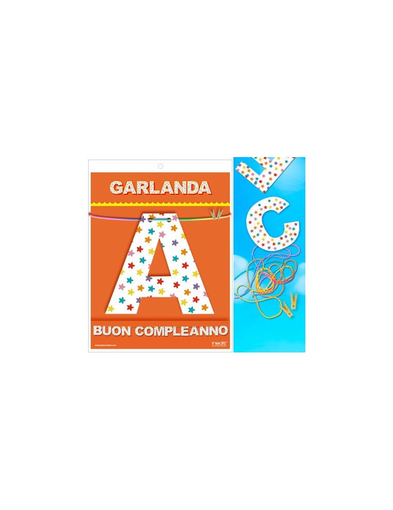 guirlande buon compleanno (carton 220gr)