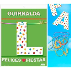 guirlande de joyeuses fêtes (carton 220gr)