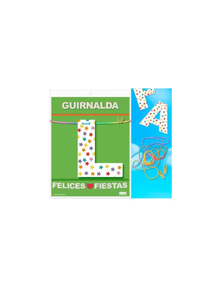 guirlande de joyeuses fêtes (carton 220gr)