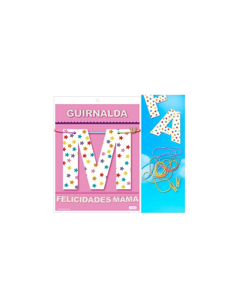 guirlande de félicitations maman (carton 220gr)