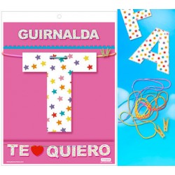 guirlande je t'aime (carton 220gr)