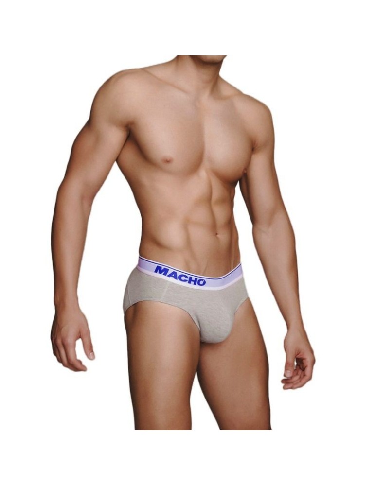 Macho - taille boxer court gris mc091_2