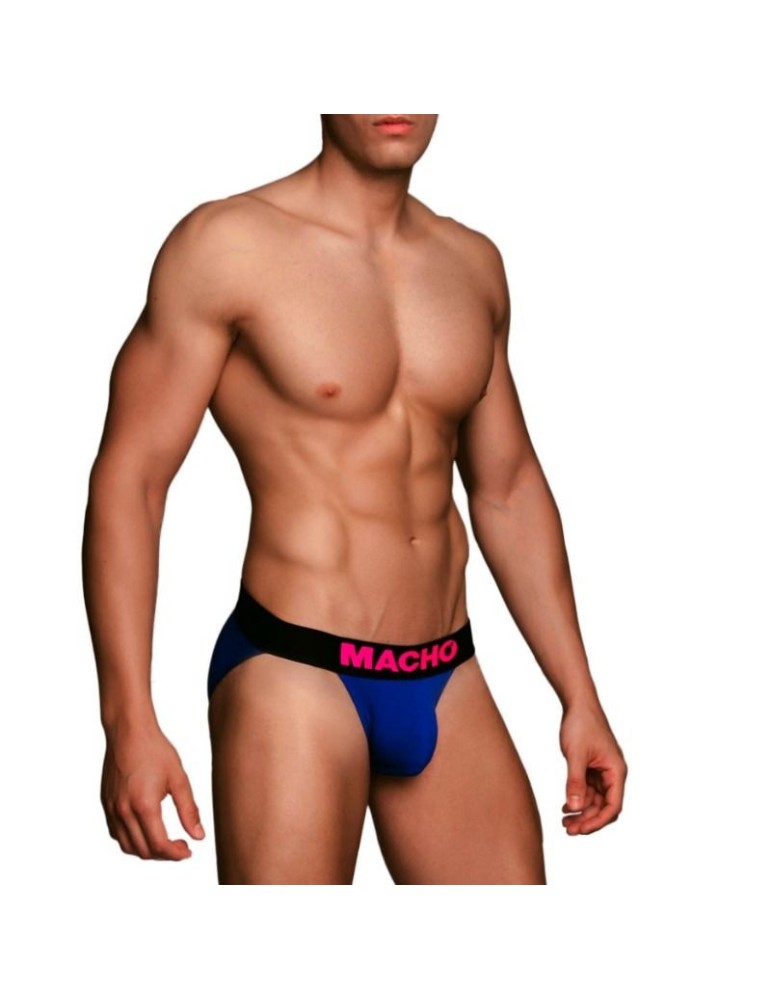 homme - taille de slip de sport bleu ms079