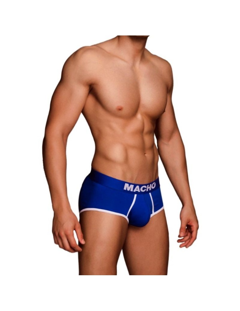 homme - taille de slip de sport bleu ms089