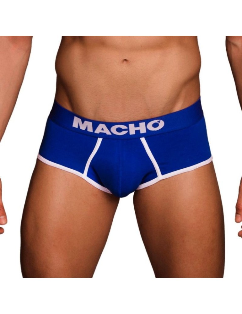 homme - taille de slip de sport bleu ms089_3