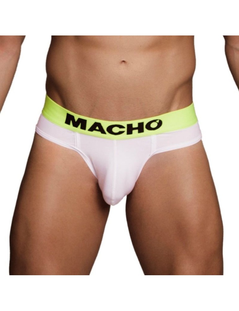Macho - taille mx082 string blanc_4