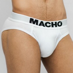 Macho - mc126 boxer court blanc taille
