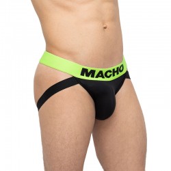 Macho - jockstrap vert et noir mx200v