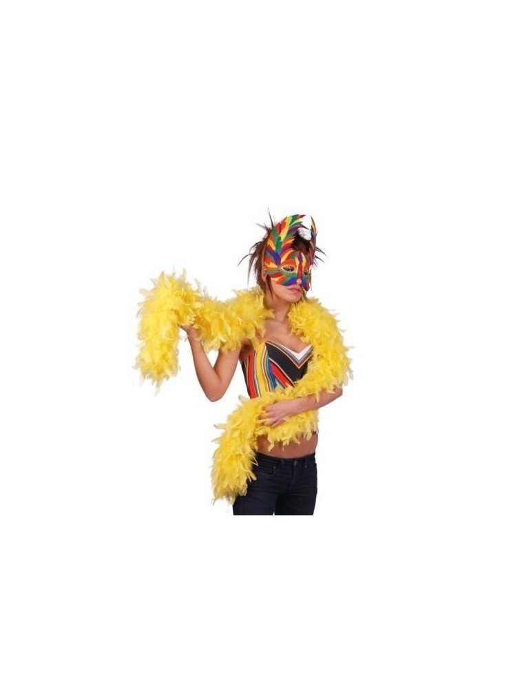 boa plume jaune 1,83 cm,