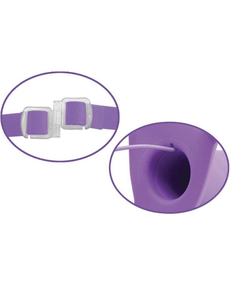 vibromasseur de harnais creux élite fétiche fantasy 15 cm violet_3