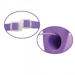 harnais vibromasseur creux fétiche fantaisie élite 22 cm violet_4