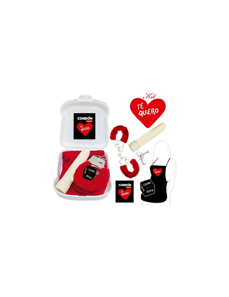 kit érotique rouge je t'aime / je t'aime