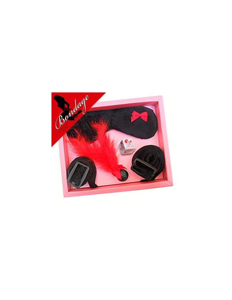 kit de masque de bondage noir