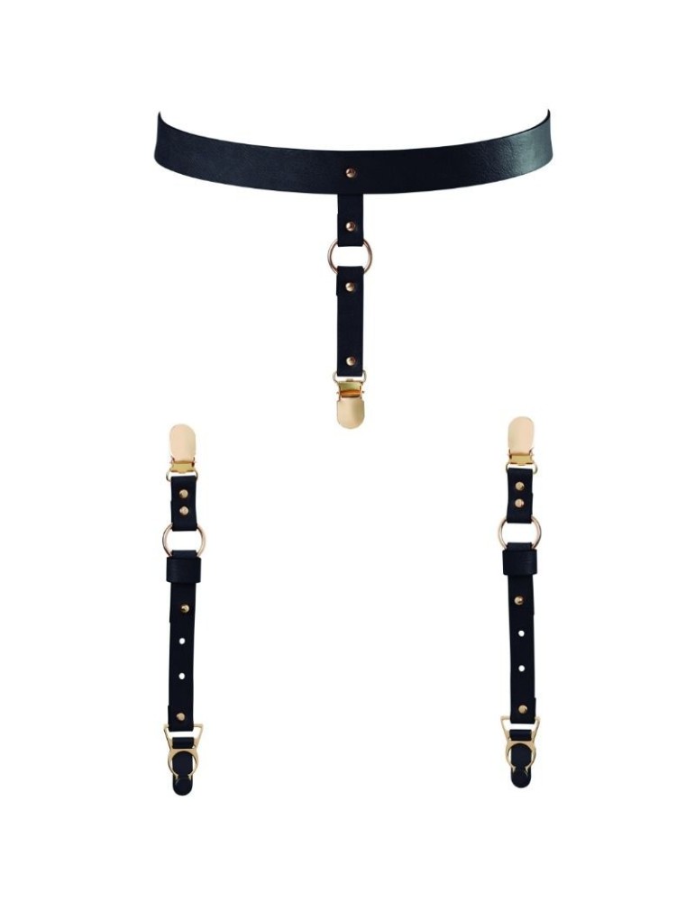 bijoux indiscrets maze porte-jarretelles pour sous-vêtements et bas noir