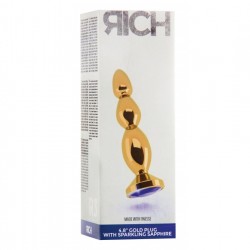 rich r3 gold plug métal anal violet saphir 12cm_3