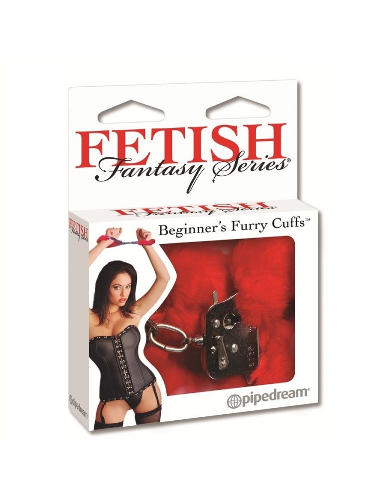 fétiche fantaisie menottes rouges