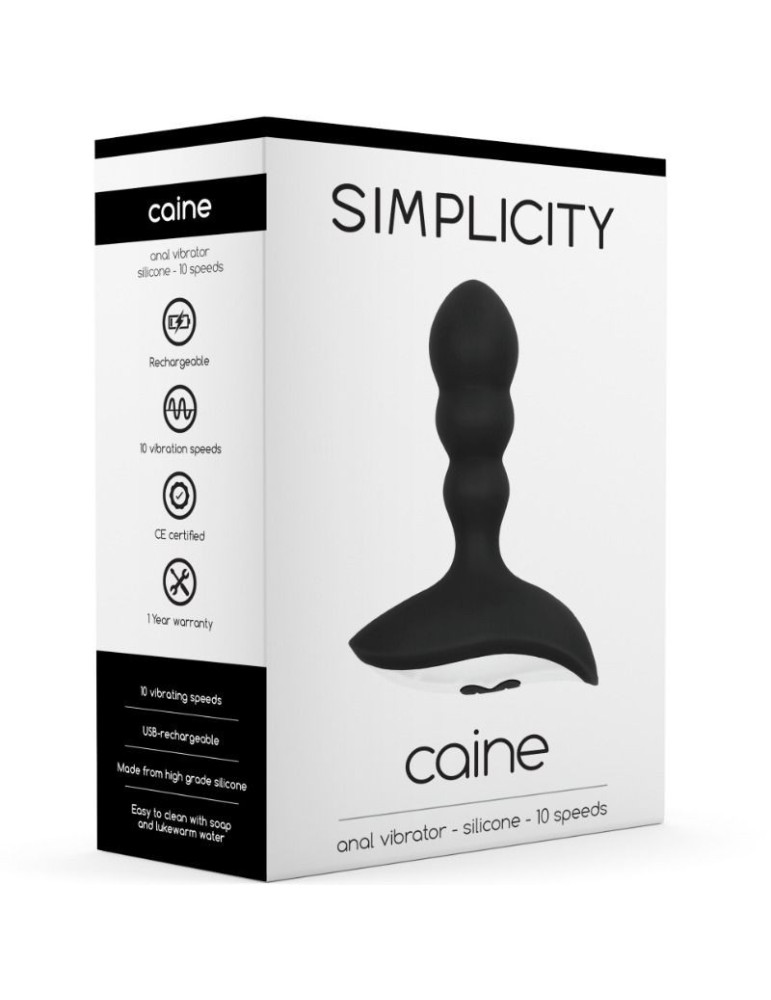 simplicité - plug anal vibrant caine - noir_3