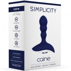 simplicité - plug anal vibrant caine - bleu_3