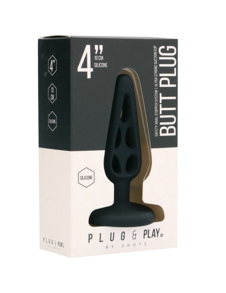 plug & play - plug anal creux 1 10 cm - noir_2