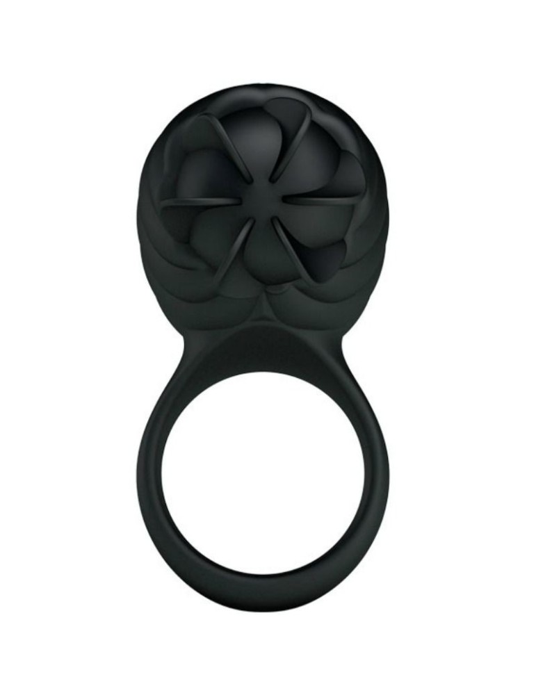 anneau en silicone française pretty love avec rotation noire_2