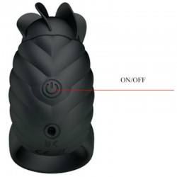 anneau en silicone française pretty love avec rotation noire_3